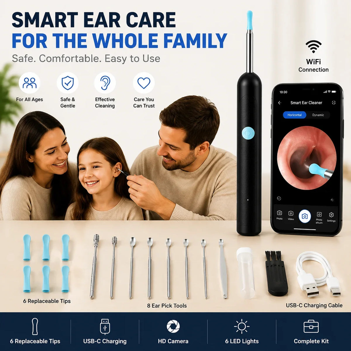 Smart Visual Ear Wax Remover with 1080P HD Camera